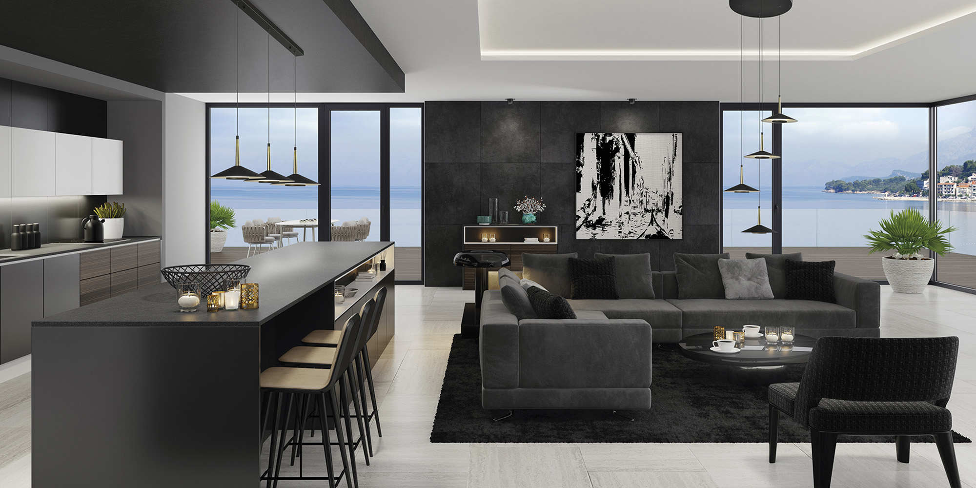 Orion Ceiling Lights Mantra Fusion Linear Fittings